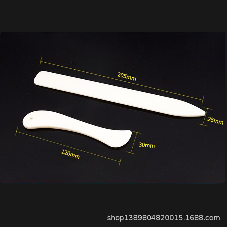 Plástico imitación buey hueso hundido cuchillo carta abridor rasguño cuchillo origami cuchillo DIY tarjeta hecha a mano que hace la Herramienta 2 unids/set