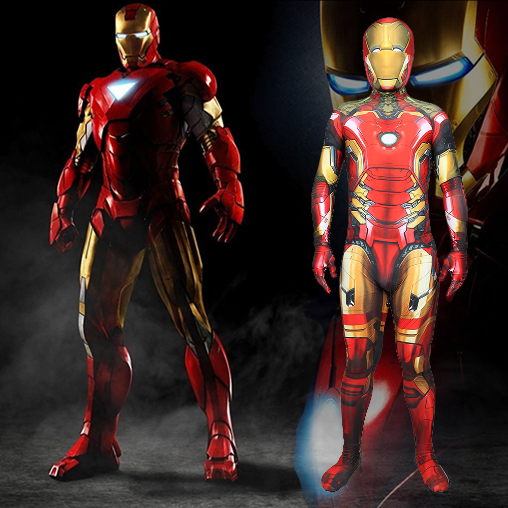 Marvel Iron Man Clothes cosplay Tights Halloween Cosplay Stage Costume