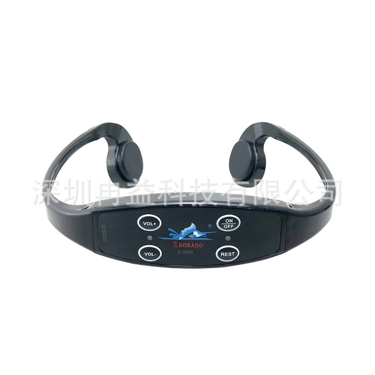 Bone Conduction Underwater Swimming Headphones Intercom Headset Waterproof Diving Skating Training Sports Head-Mounted Non-In-Ear Headphones