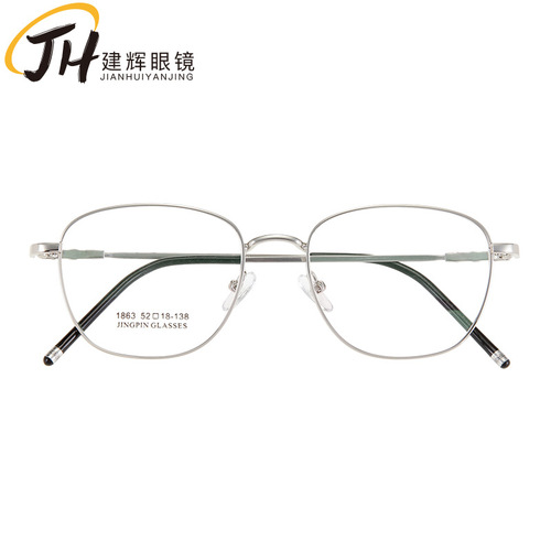 Retro glasses frame metal men's and women's glasses frames new round frame optical glasses batch 1863