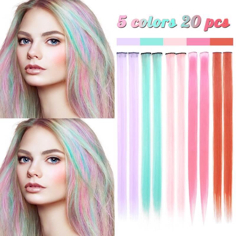 Color wig clip hair single card ear hair dye invisible hair clip 32 color optional color hair wholesale