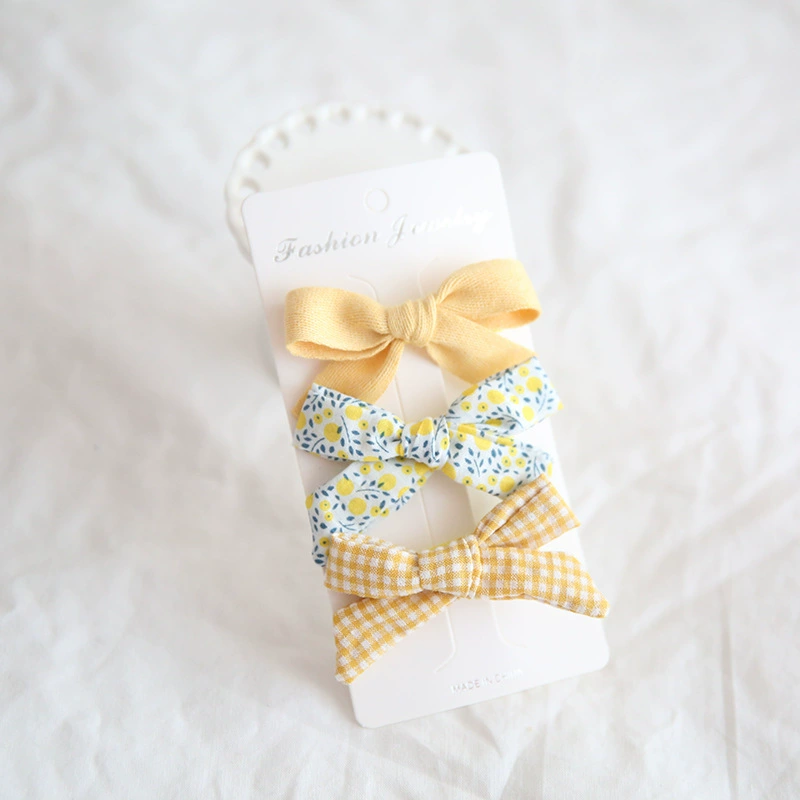 Children's hair accessory, hairpins, magazine with bow, set, wholesale, 3 piece set