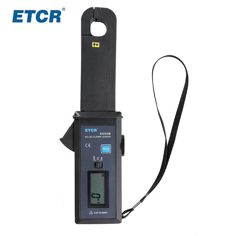 广州铱泰ETCR6000B交直流钳形漏电流表 汽车漏电流钳表钳形表