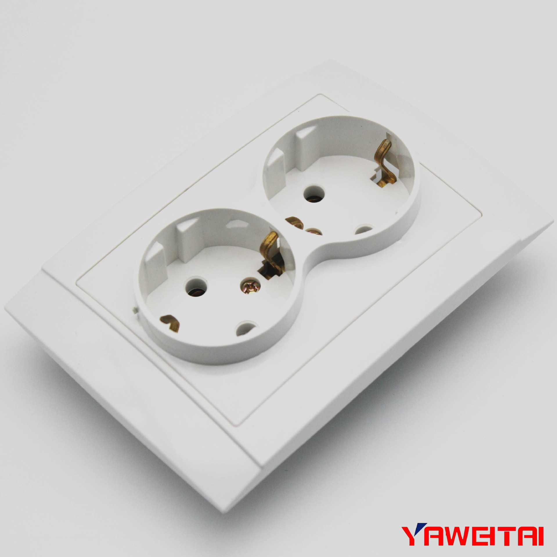欧式插座 Schuko墙壁插座  双联暗装插座