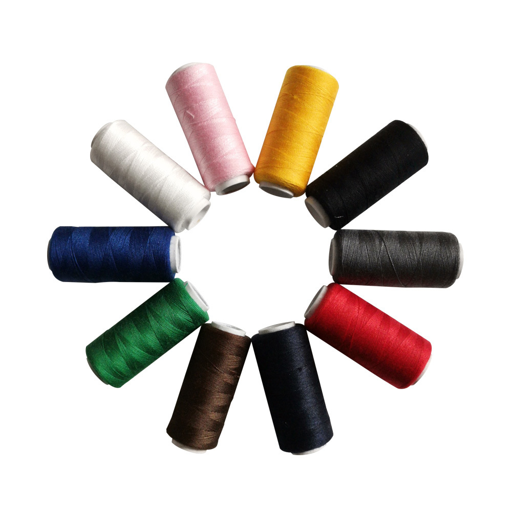 Hilo de Coser 402 de 10 Colores para Máquina de Coser Doméstica, Accesorios de Costura DIY, 250 Yardas, Venta al por Mayor para Comercio Exterior y Dropshipping