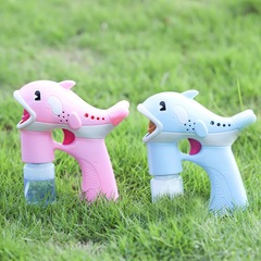 Electric Dolphin Electric Bubble Gun Automatic Fashion Children Cartoon Bubble Blowing Camera Lighting Music Little Pig