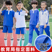 深圳市小学生统一校服厂家夏季运动短袖男童秋装套装冬装班服