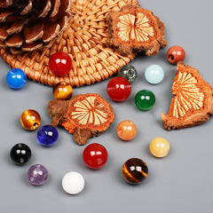 Factory-direct high-end jade and agate qipao buttons—Chinese-style chalcedony round bead buckles, featuring Dongling old yellow jade beads.