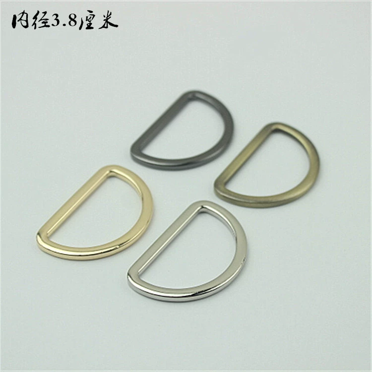 Аксессуары для багажа Литая под давлением металлическая D-образная пряжка аксессуары для плечевого ремня D-образная Пряжка плоская D-образная Пряжка 1 дюйм 5 внутренний диаметр 3,8