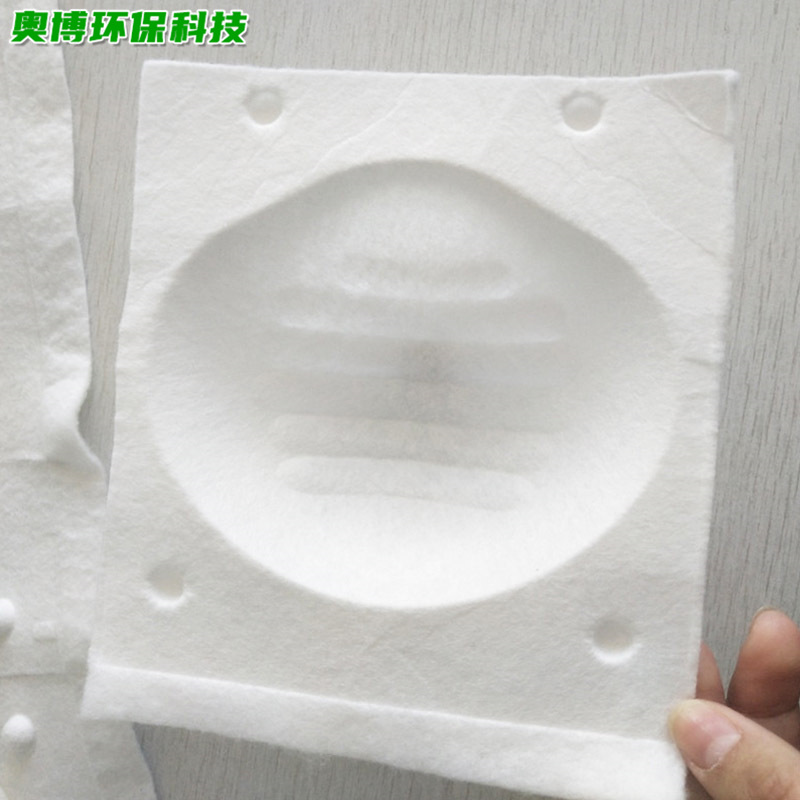 N95热压定型口罩 杯型口罩定型棉 针刺无纺布 热压定型用针刺棉