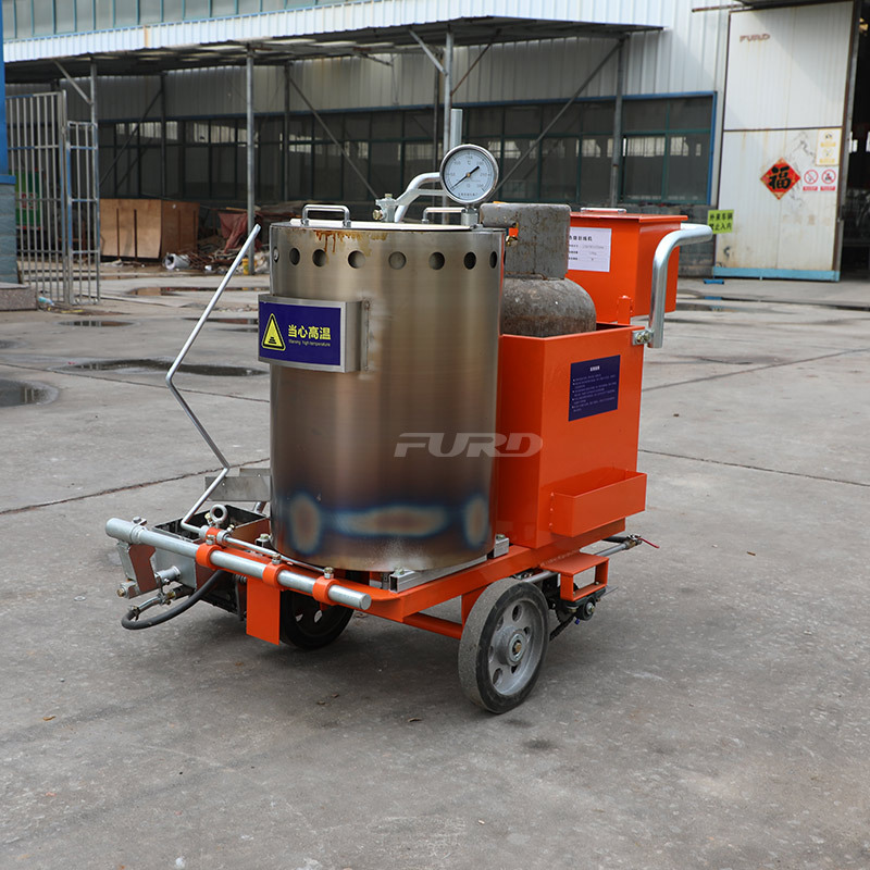 手推式路面划线机源头厂家热熔划线一体机体育场小区等路面划线机