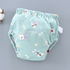 Children's breathable autumn trousers for training, gauze teaching diaper, washable