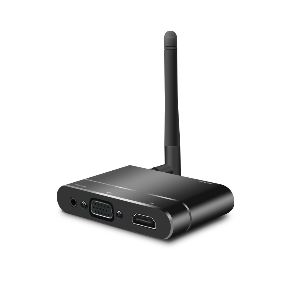 Inteligente inalámbrica HDMI mismo dispositivo de pantalla super antena señal + AV navegación del coche + interfaz HDMI + interfaz VGA