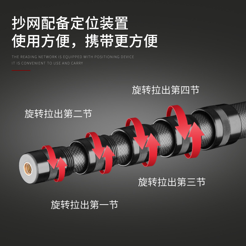 Sección corta gran objeto trenzado varilla 46T de alto carbono mini Jade mango 3 M pesca varilla telescópica Super duro portátil caña de pescar traje