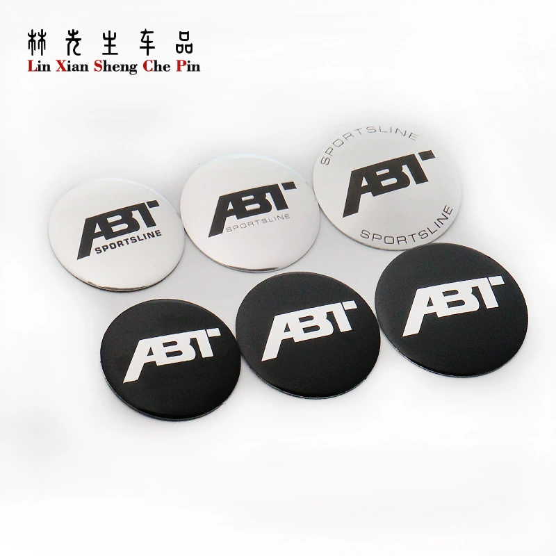 Автомобильный легкий модифицированный колпачок втулки ABC, центральная крышка для маркировки 56 см, 60 мм, 65 мм, логотип автомобиля из алюминиевого сплава