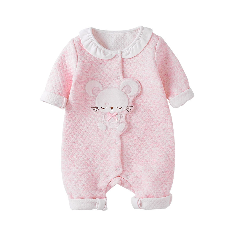 Children's cute cotton long-sleeve, bodysuit for new born, overall, children's clothing, autumn