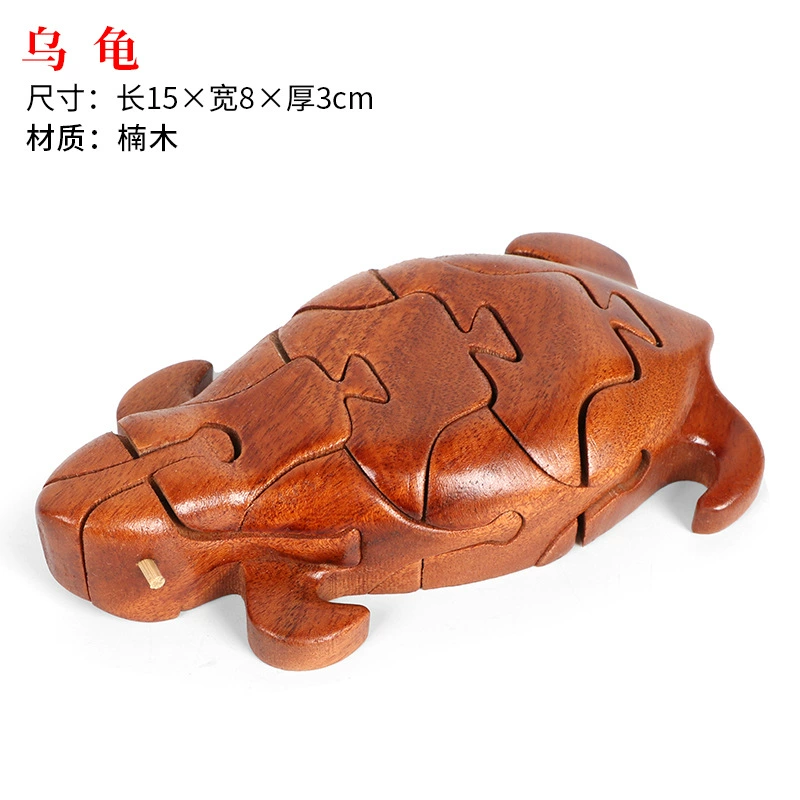 Wooden brainteaser, toy, constructor, Chinese horoscope, full set