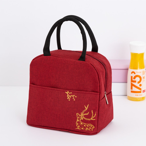 National style portable lunch bag, portable insulated fresh-keeping bag, lunch box bag, mother's handbag cross-border hot sale