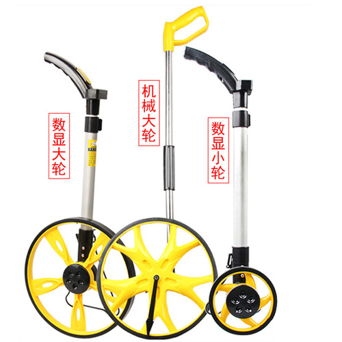 Hardware measuring tool meter counter handheld mechanical distance measuring wheel size digital display folding hand guess meter distance measuring wheel