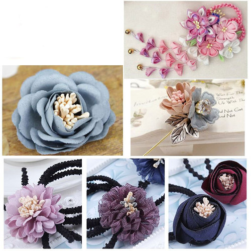 Multi-color optional 2mm matte flower stamen hair accessories flower heart bud flower handmade DIY artificial flower material