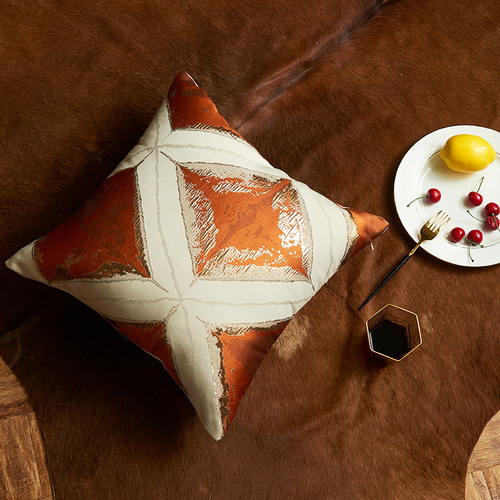 Xuai's new cross-border pillow, model room cushion cover, polka dot geometric solid color mixed sofa pillow cover
