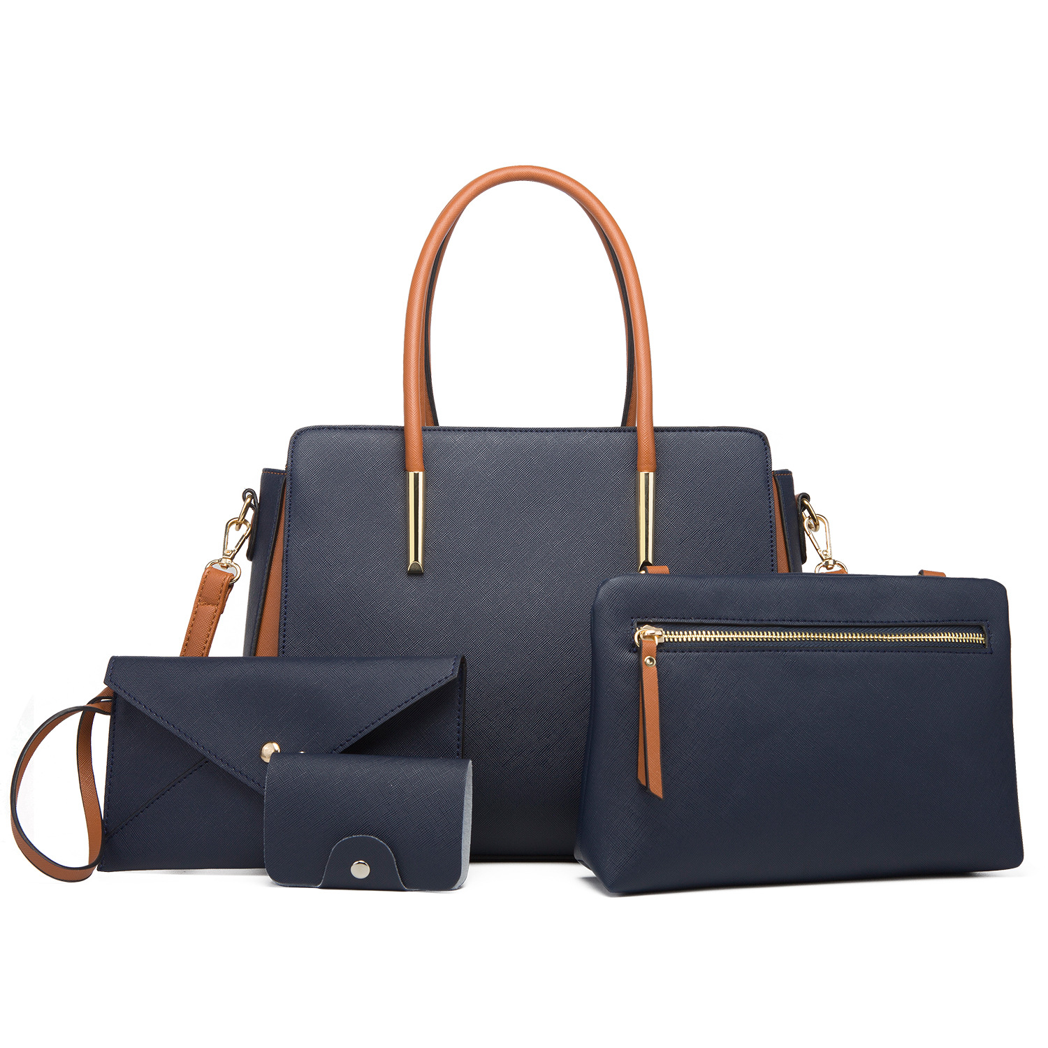 Set borse a spalla donna 4 pezzi borsa a tracolla elegante_voghion.com