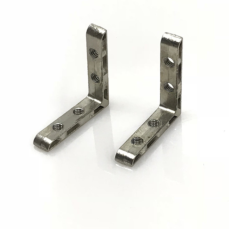 汇利兴郫县工业铝型材内置角槽配件 角码 3536铁质角码厂家批发