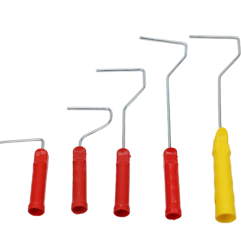 Fábrica al por mayor cepillo de rodillo soporte de núcleo mango pequeño pulgar mango pequeño mango de esquina mango largo mango corto cepillo de rodillo Rod