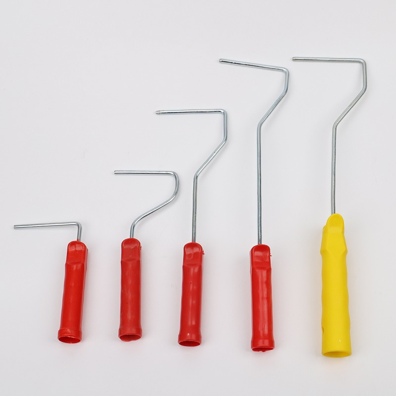 Fábrica al por mayor cepillo de rodillo soporte de núcleo mango pequeño pulgar mango pequeño mango de esquina mango largo mango corto cepillo de rodillo Rod