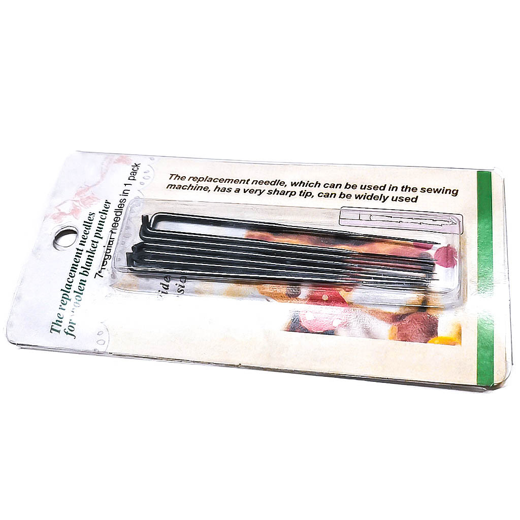 7-piece DIY patchwork herramienta fieltro de lana sello de reemplazo de la aguja (aguja espina)