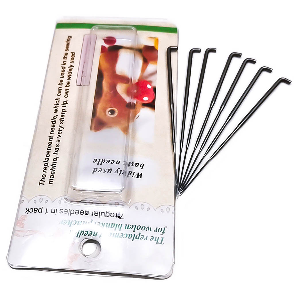 7-piece DIY patchwork herramienta fieltro de lana sello de reemplazo de la aguja (aguja espina)