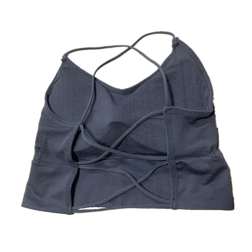 Thin steel-free sexy beautiful back-wrapped chest-style anti-exposure tube top gathered cross-strap breast pad bottoming vest for women