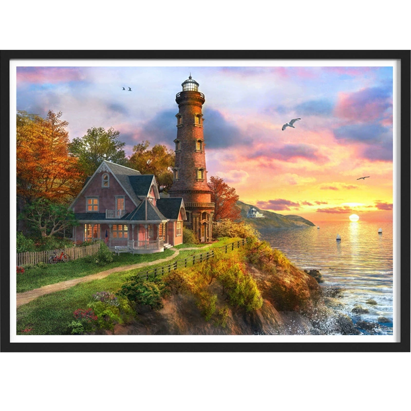 Канва 5D алмазной живописи — полный набор для пейзажа и фигур, 30×40 см, смолы диаманта