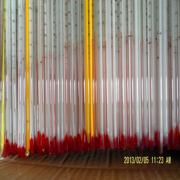 Glass rod 0-100 degrees of red water thermometer red liquid glass…