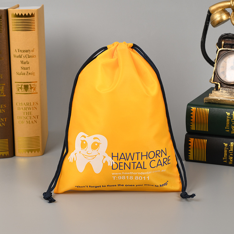 小尺寸涤纶束口袋 210D涤纶布袋购物袋抽绳 可印logo抽绳袋