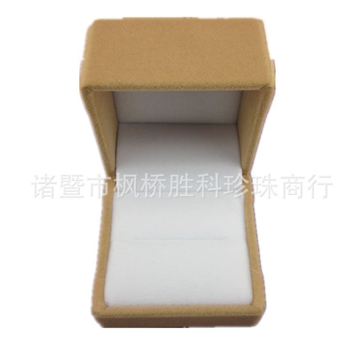 戒指盒批发 绒布正方形戒指盒