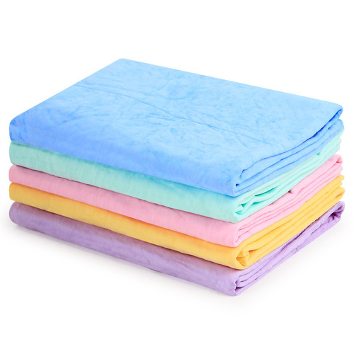 Car wash wiping towel small bucket 43*32 synthetic deerskin towel pet dry bath towel
