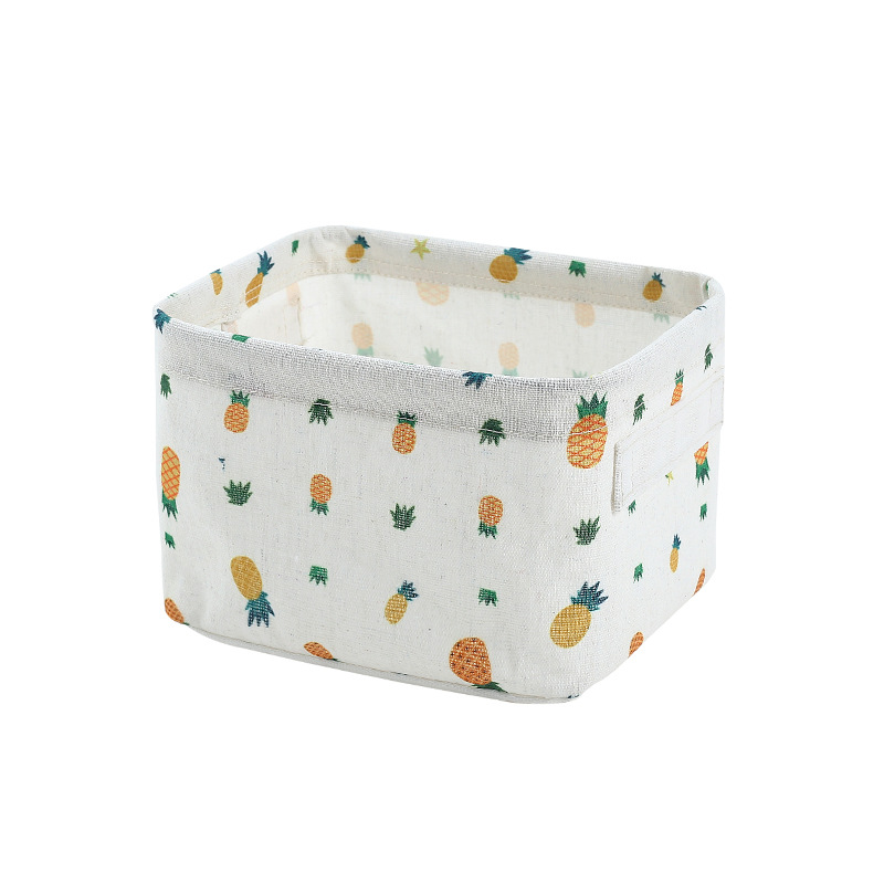 면과 린넨 여름 파인애플