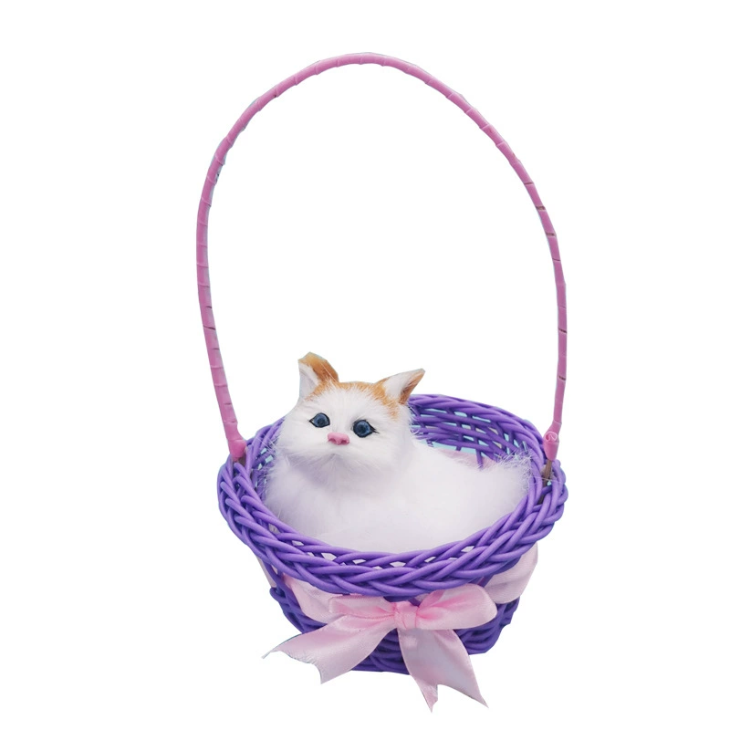 Реалистичная игрушка, корзина, модель животного