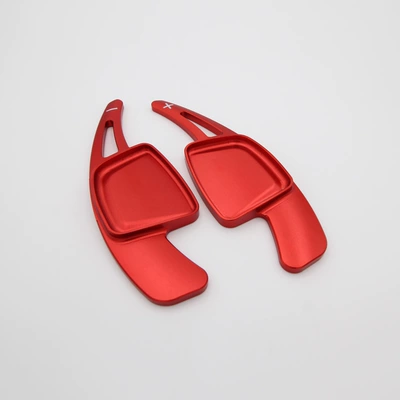 Suitable for 19-24 Audi A3 A4 A6 A8 Q5 Q7 Shift Paddles Steering Wheel Car Interior Accessories Modification (Other Automotive Interior Supplies) - red