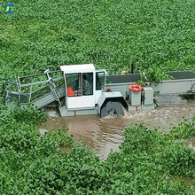 江西水草打捞船厂家 全自动水芙蓉芦苇收割机 水葫芦割草船供应