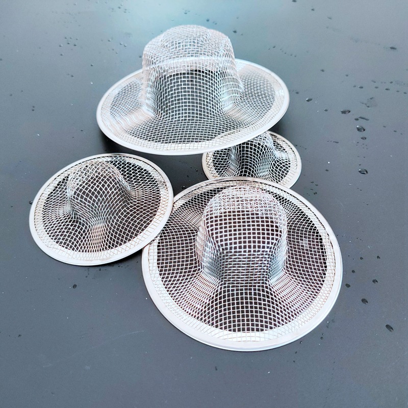 En stock de acero inoxidable fregadero de la cocina fregadero filtro red baño alcantarillado anti-bloqueo de paja sombrero piso malla de drenaje