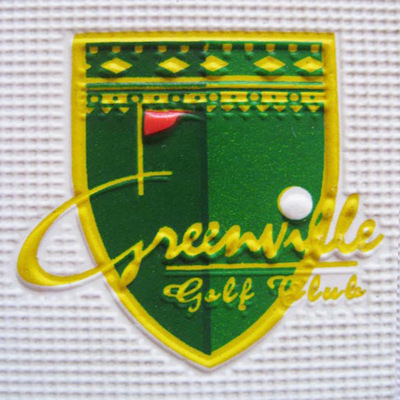 手套袢把帶PVC TPU絲印後高周波加工商標加工 LOGO熱壓背面熱熔膠