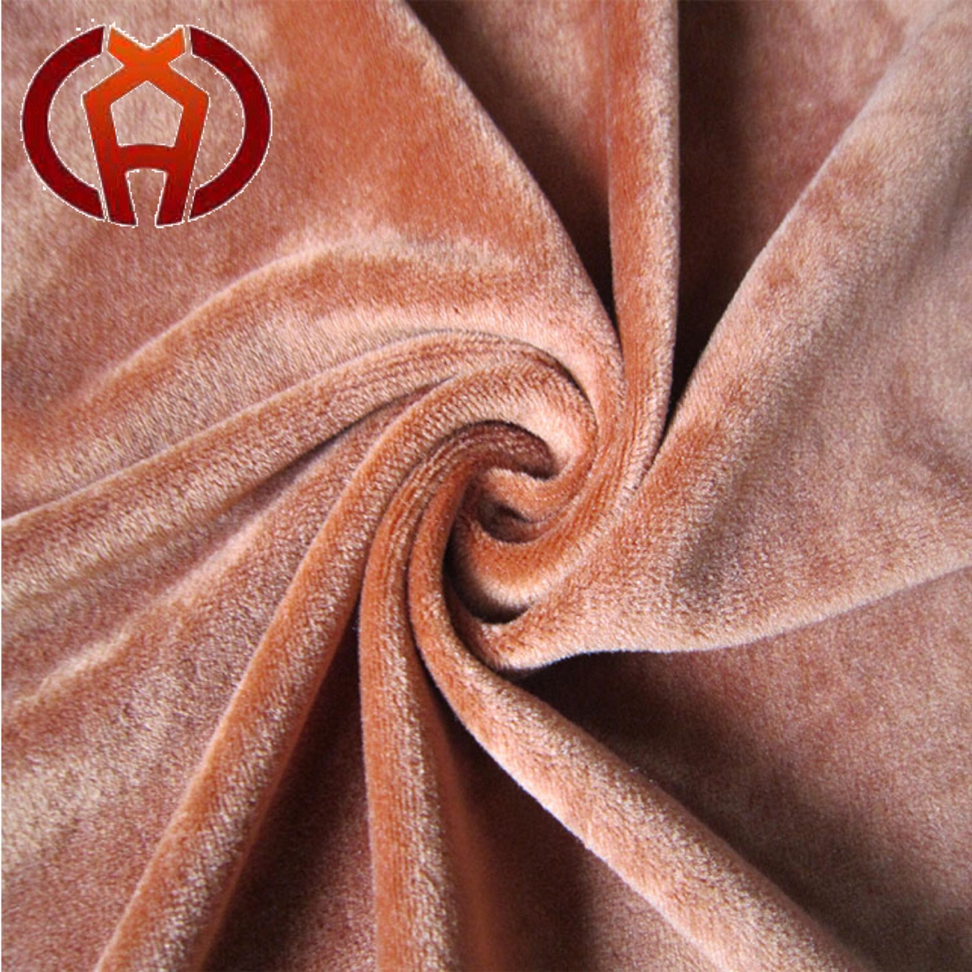 热销1mm涤纶经编单双面水晶超柔内衣保暖绒布面料