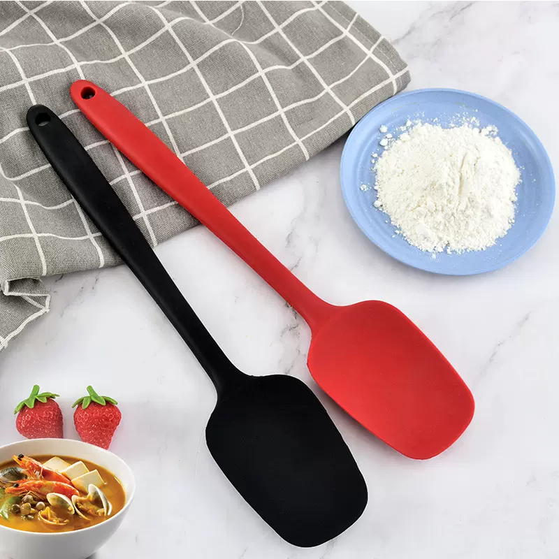 硅胶刮刀加长款一体式奶油牛油抹刀刮刀大号搅拌铲烘培工具可批发