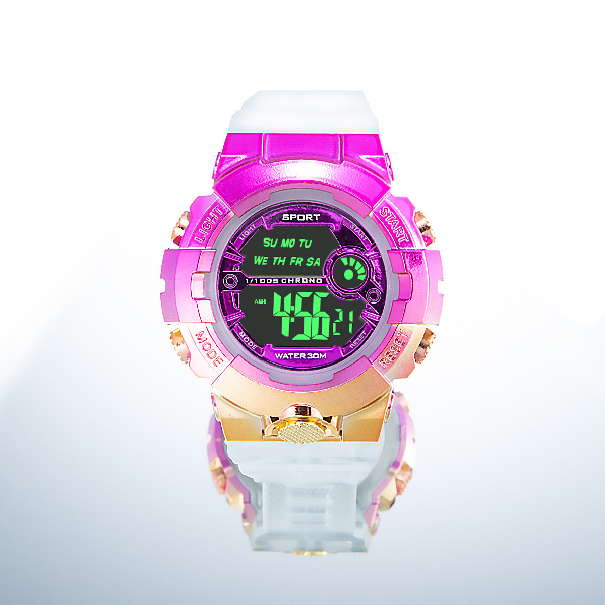 INS colorido Internet celebridad deportes reloj electrónico impermeable hombres y mujeres cuadrado estudiante reloj LED reloj popular para niños