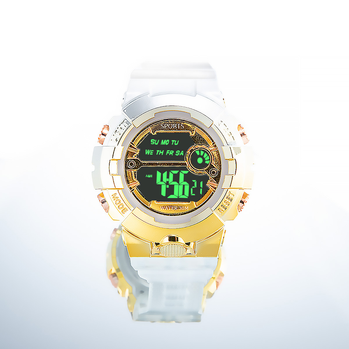 INS colorido Internet celebridad deportes reloj electrónico impermeable hombres y mujeres cuadrado estudiante reloj LED reloj popular para niños