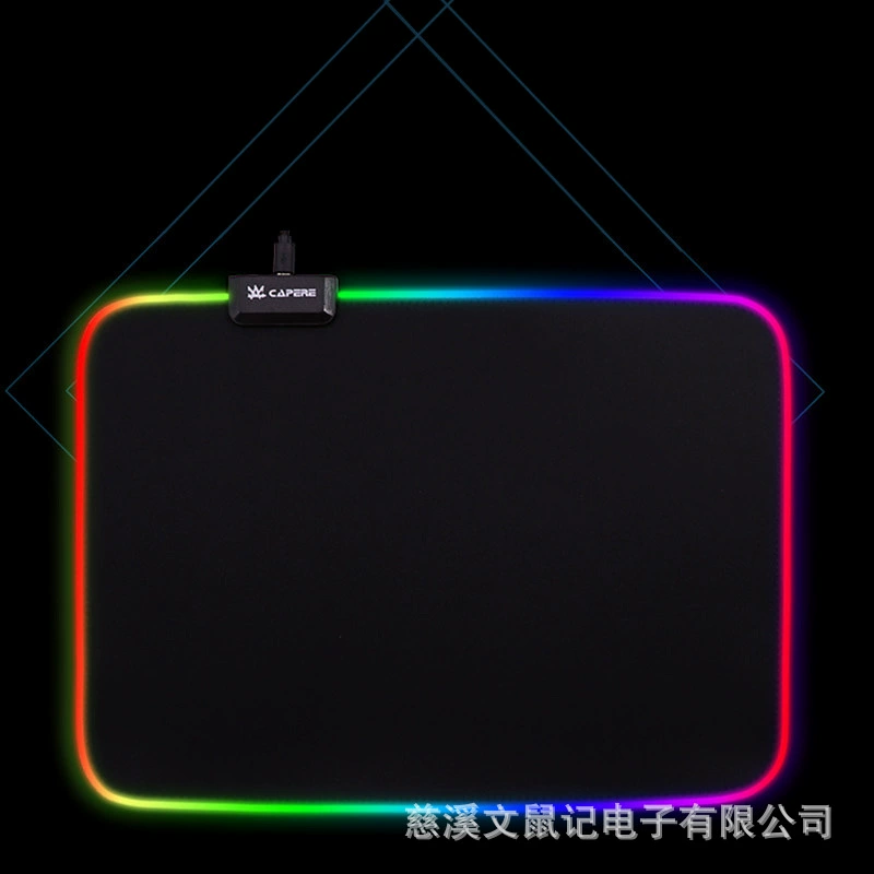 Коврик для мыши RGB с подсветкой по краю LED, размеры на заказ 250×350–400×900 мм