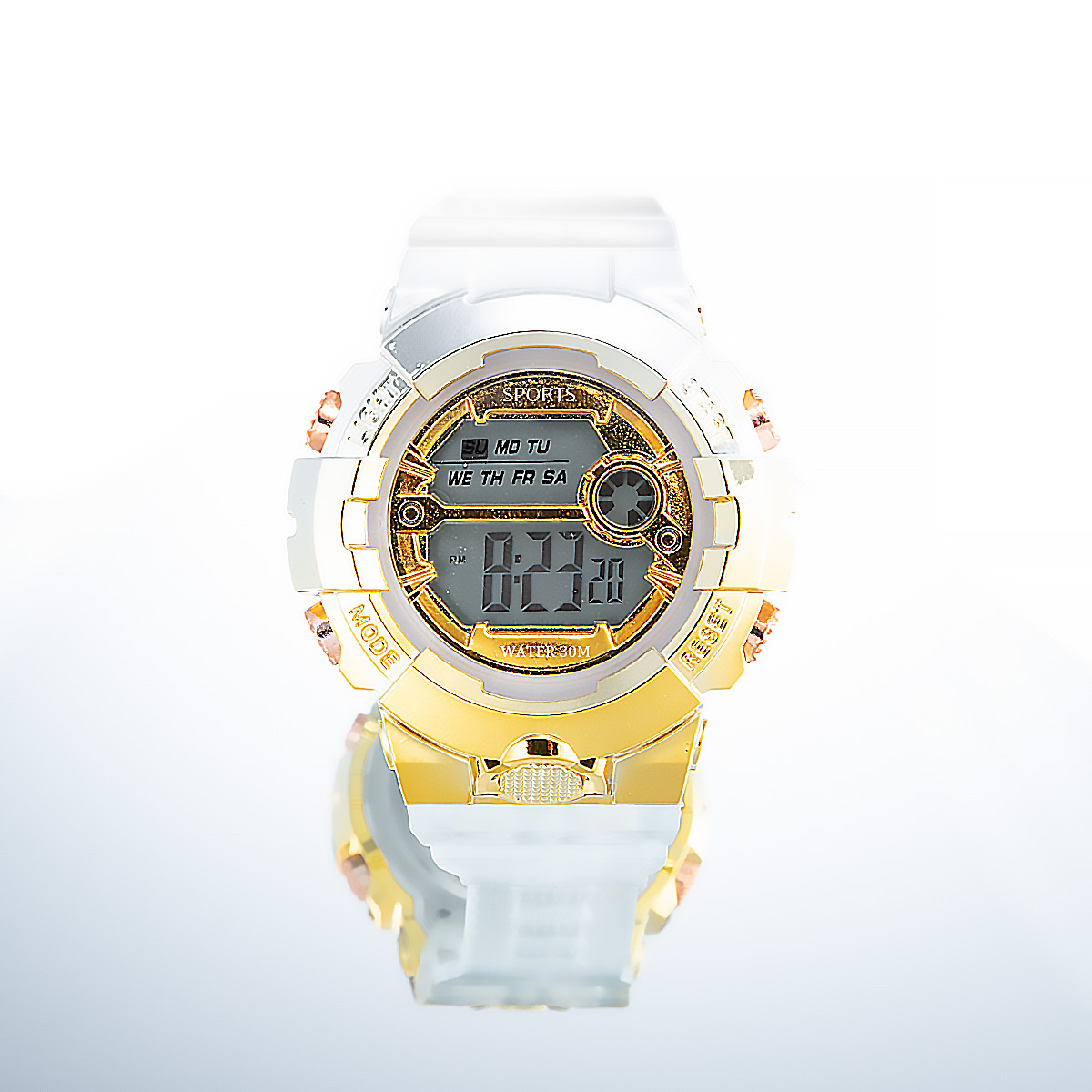 INS colorido Internet celebridad deportes reloj electrónico impermeable hombres y mujeres cuadrado estudiante reloj LED reloj popular para niños