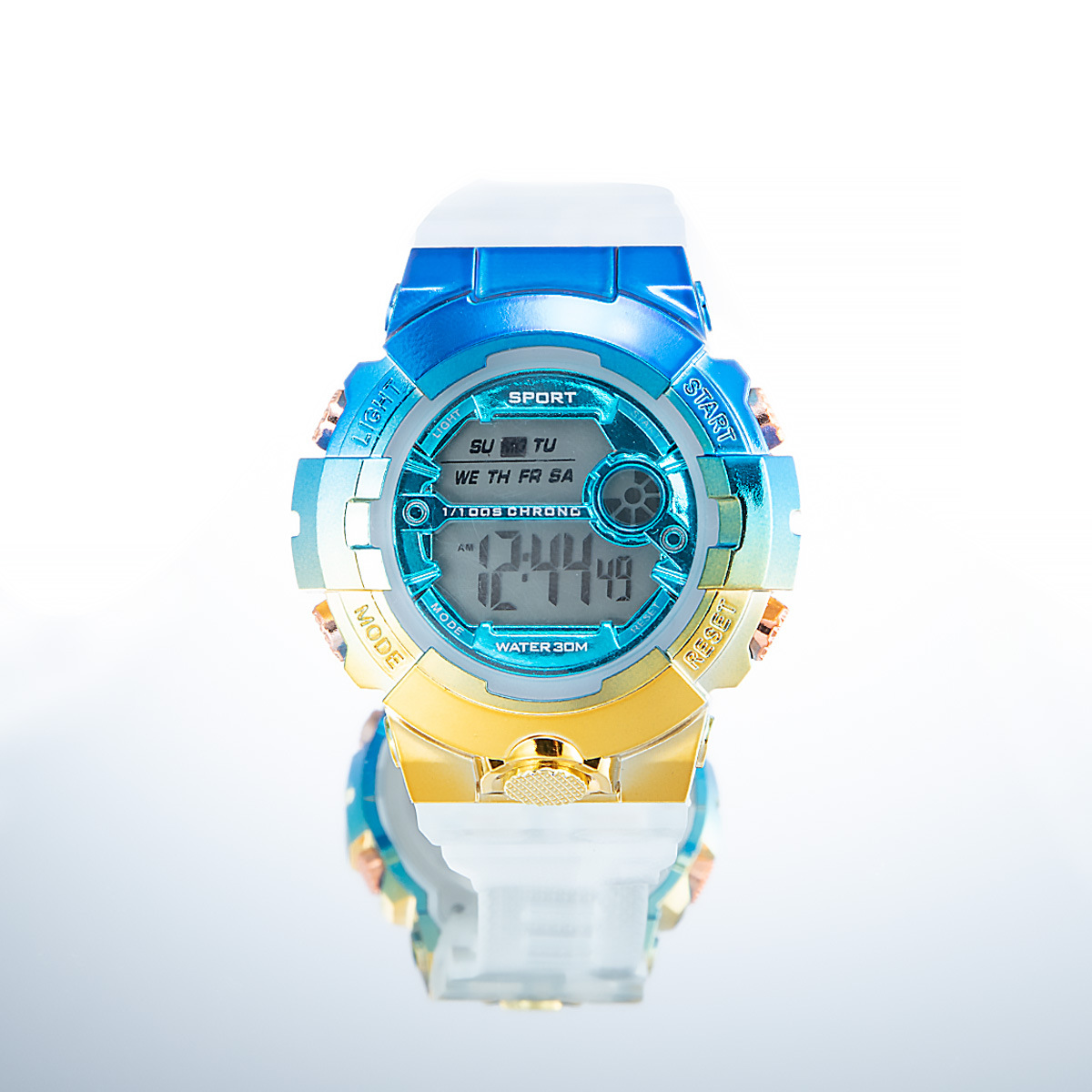 INS colorido Internet celebridad deportes reloj electrónico impermeable hombres y mujeres cuadrado estudiante reloj LED reloj popular para niños